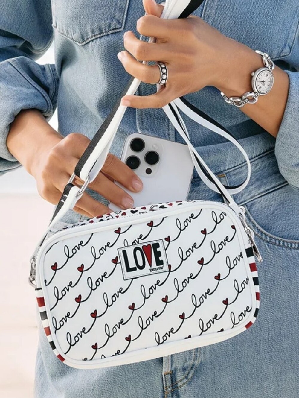 Brighton Love Scroll Cross Body Bag
